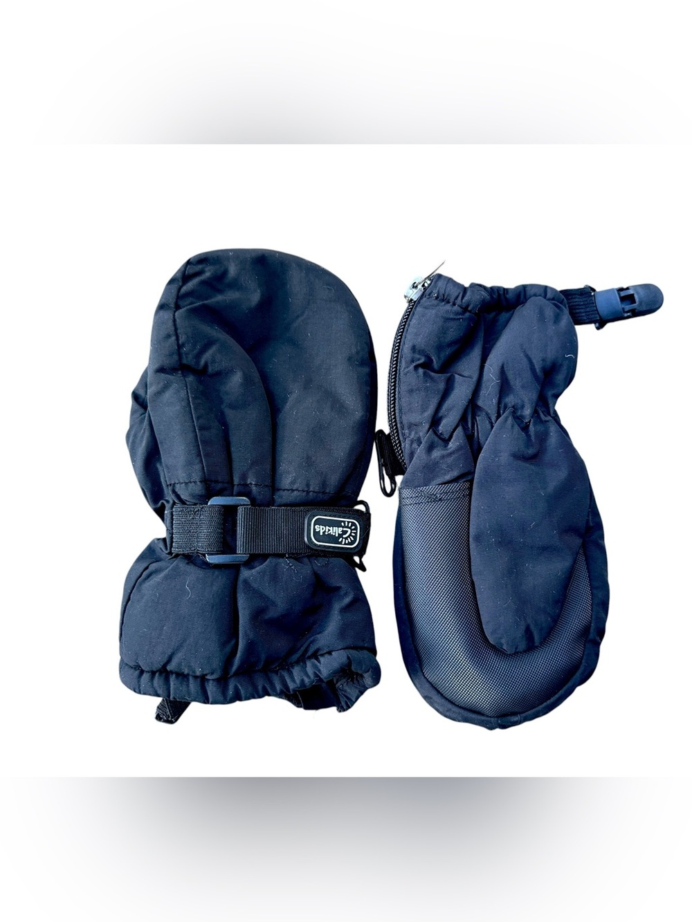 Calikids Waterproof Mittens Cuff Clip Black Size Large 6+